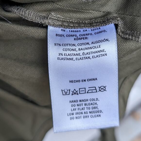 Anthropologie Mare Mare Puff Sleeve Green Utility Jacket, Size S - Picture 4 of 6